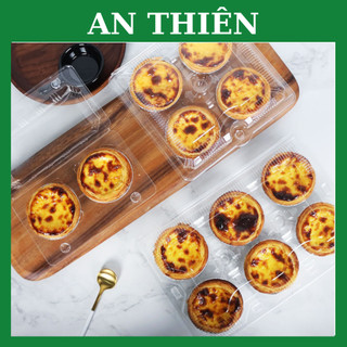 50 Hộp Nhựa Đựng Bánh Tart Trứng 2 - 4 - 6 bánh