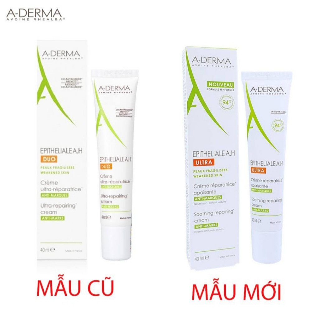 Aderma kem dưỡng ẩm, kem liền sẹo - A-Derma Epitheliale A.H Ultra Soothing Repairing Cream
