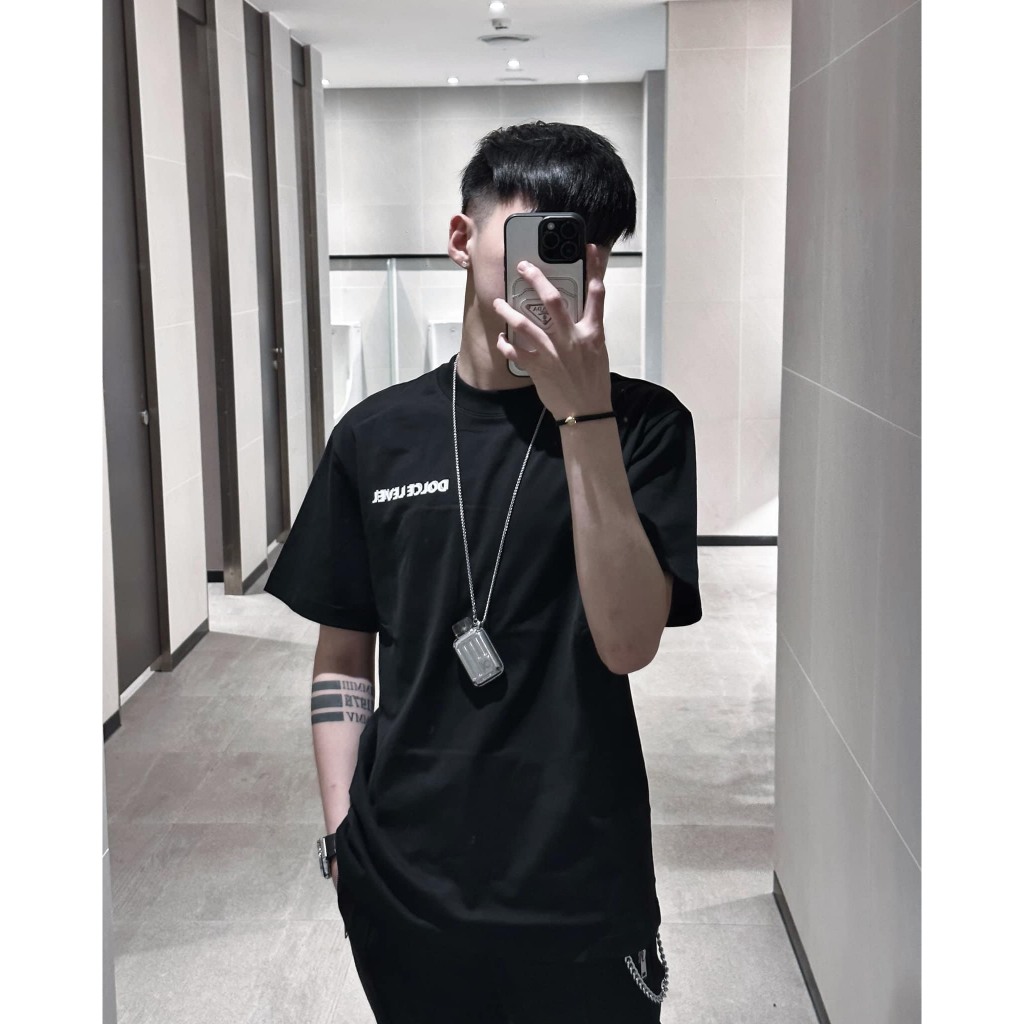 Áo Phông Nam Đôn Chề In Chữ Logo Sau Lưng Siêu Đẹp - Áo Thun Nam Nữ Đôn Chề Chất Liệu Cotton Cao Cấp