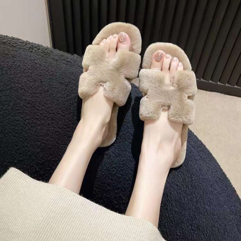 Dép Lông New Sợi Lông Mềm Hàng Qc Fullbox