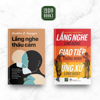 Sách - combo lắng nghe thấu cảm + lắng nghe chủ động giao tiếp thông minh ứng xử linh hoạt