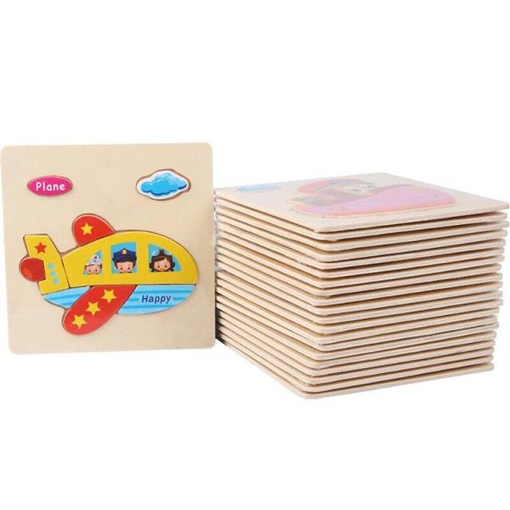 Đồ Chơi - Bảng Ghép Hình Núm Gỗ Nhiều Chủ Đề Cho Bé