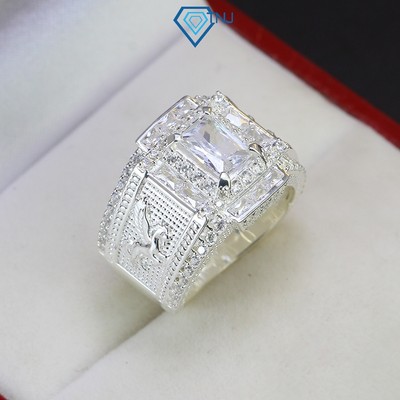 Nhẫn bạc nam 925 ngựa thần có cánh đính đá sang trọng NNA0451 - Trang Sức TNJ