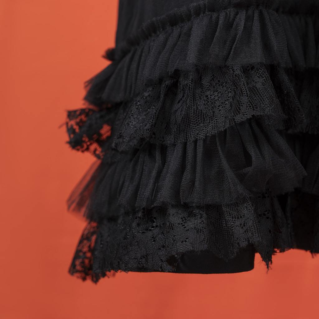 Váy phù thủy bé gái ILABY đuôi cá phối ren chất liệu thun cotton co dãn 4 chiều phối ren thấm hút mồ hôi