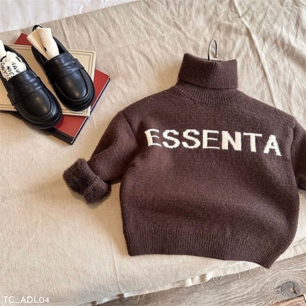 Áo len cao cổ cho bé trai Embes Kids , áo len cho bé trai 11kg đến 31kg