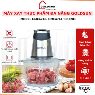 Máy xay thịt Goldsun GMC4740 - GMC4741 - CR2201, máy xay mini đa năng, máy xay tỏi ớt, bảo hành 12 tháng