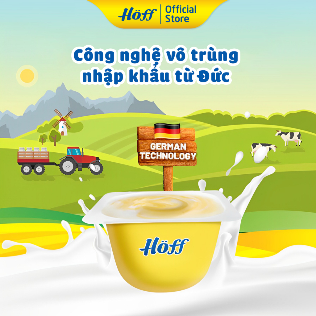 Combo Váng Sữa Cao Cấp Hoff  2 LỐC (8 hộp x 55g)