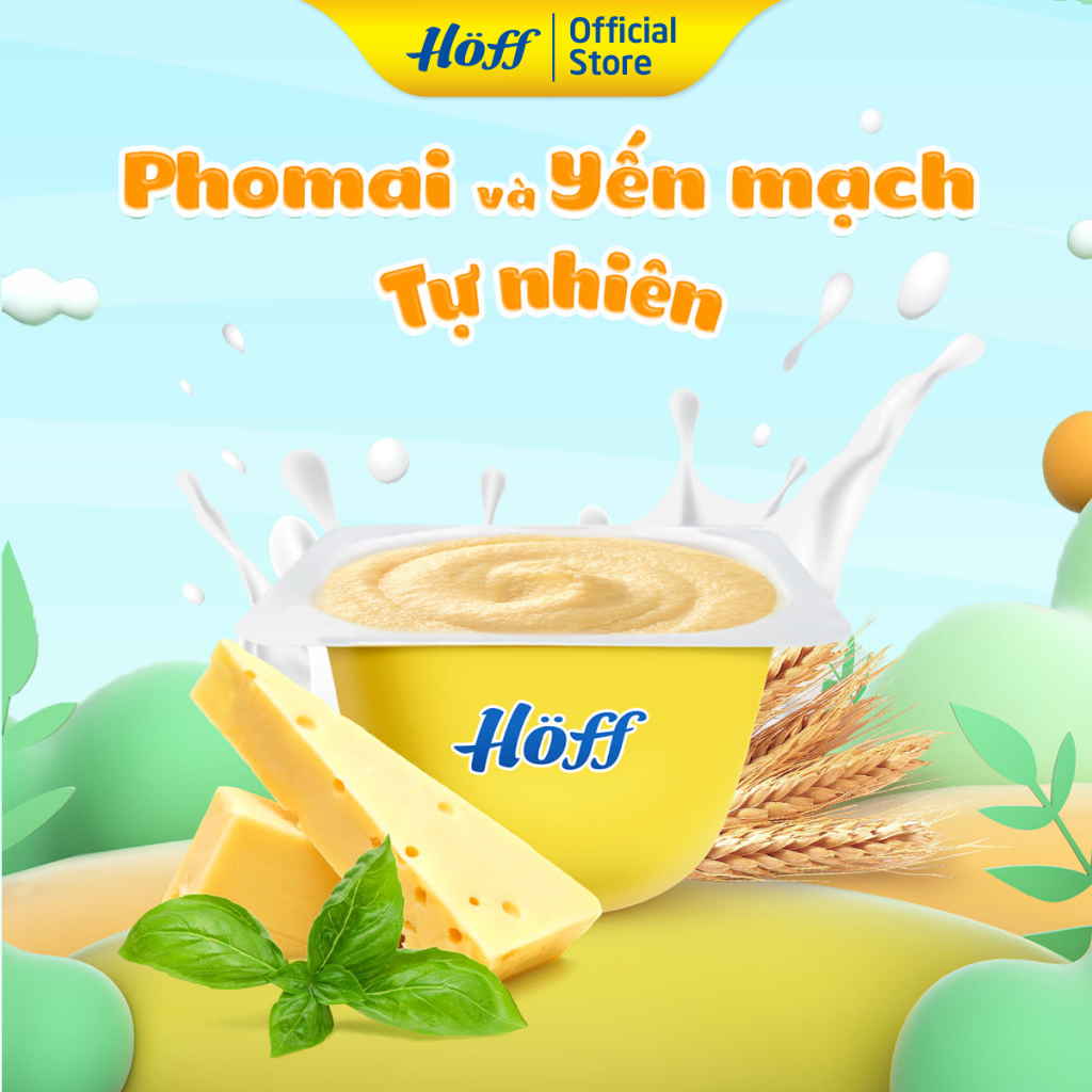 Cháo Sữa Phô Mai Yến Mạch HOFF vỉ 6 hộp x 55g