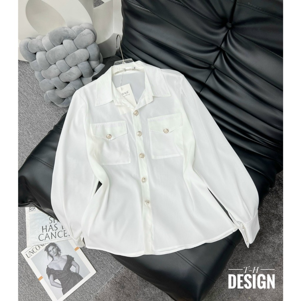 Sơ mi voan cát sang chảnh hàng loại 1 Cemos