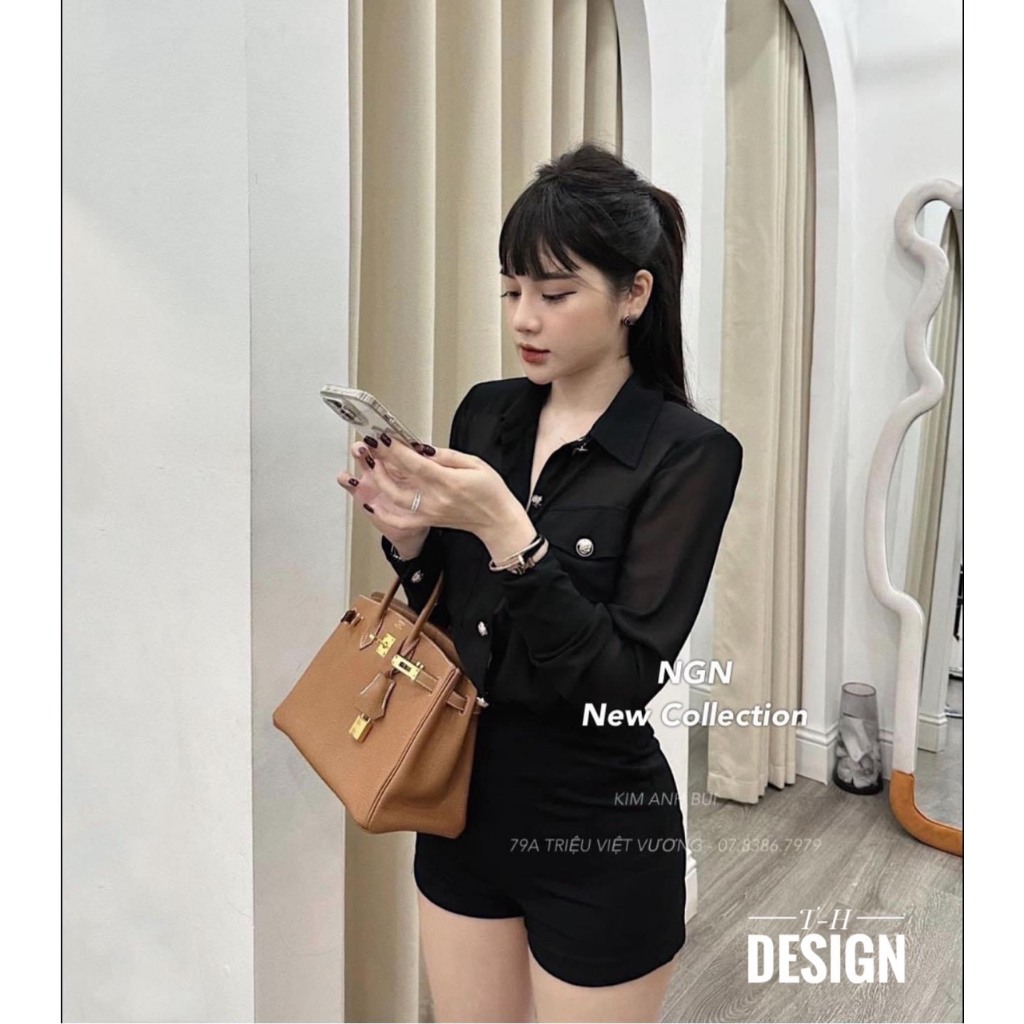 Sơ mi voan cát sang chảnh hàng loại 1 Cemos