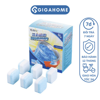Combo 12 Viên Vệ Sinh Lồng Máy Giặt GIGAHOME Khử Mùi 9091