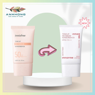 Mẫu Mới Kem Chống Nắng Nâng Tone, Kiềm Dầu Innisfree Tone Up No Sebum