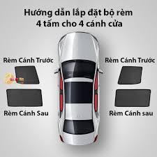 Rèm che nắng ô tô MGHS, MGZS, MG5 Tấm che nắng ô tô nam châm hàng loại 1