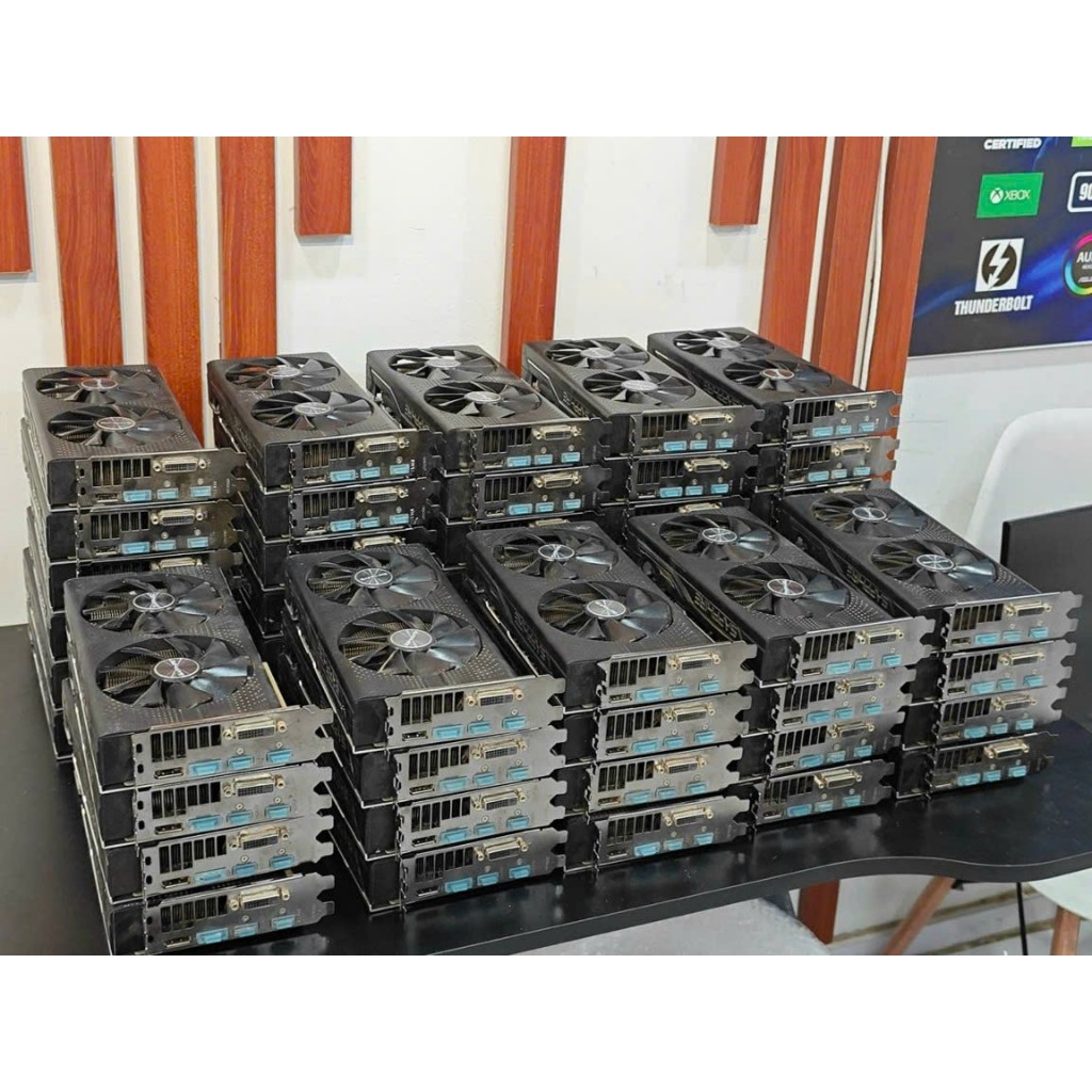 card màn hình RX 580 8GB Shaphia Date cũ đẹp