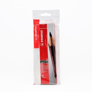 Hộp 12 bút chì gỗ STABILO Schwan 306 thân đỏ