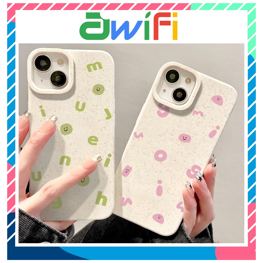 Ốp lưng iphone mềm thân thiện với môi trường chữ ogih 6/6splus/7/8/plus/x/xs/11/12/13/14/pro/max/plus/promax -Awifi F6-3
