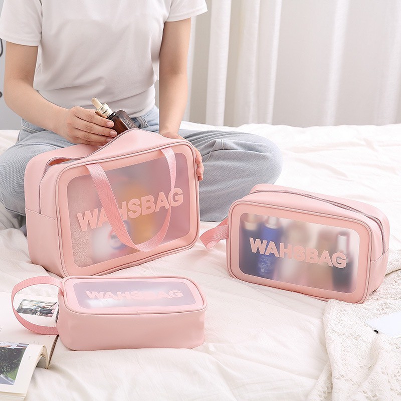 Túi đựng mỹ phẩm WASHBAG 3 size 3 màu đựng đồ trang điểm đồ cá nhân chống thấm nước INSIDESHOP.03