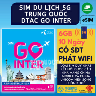 [SÓNG 5G+TEST ĐƯỢC TẠI VN] SIM DU LỊCH TRUNG QUỐC CHÍNH HÃNG DTAC VÀ TRUEMOVE TỐC ĐỘ CAO 10 NGÀY KHÔNG GIỚI HẠN INTERNET
