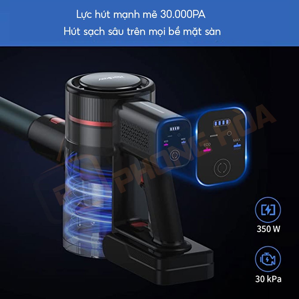 Máy hút bụi cầm tay pin rời Redkey P9 – Lực hút khủng 30,000 Pa