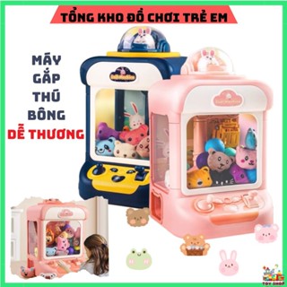  Máy gắp thú bông siêu rẻ đồ chơi cho bé kích thước lớn có đèn nhạc chạy pin sạc quà tặng sinh nhật cho bé 