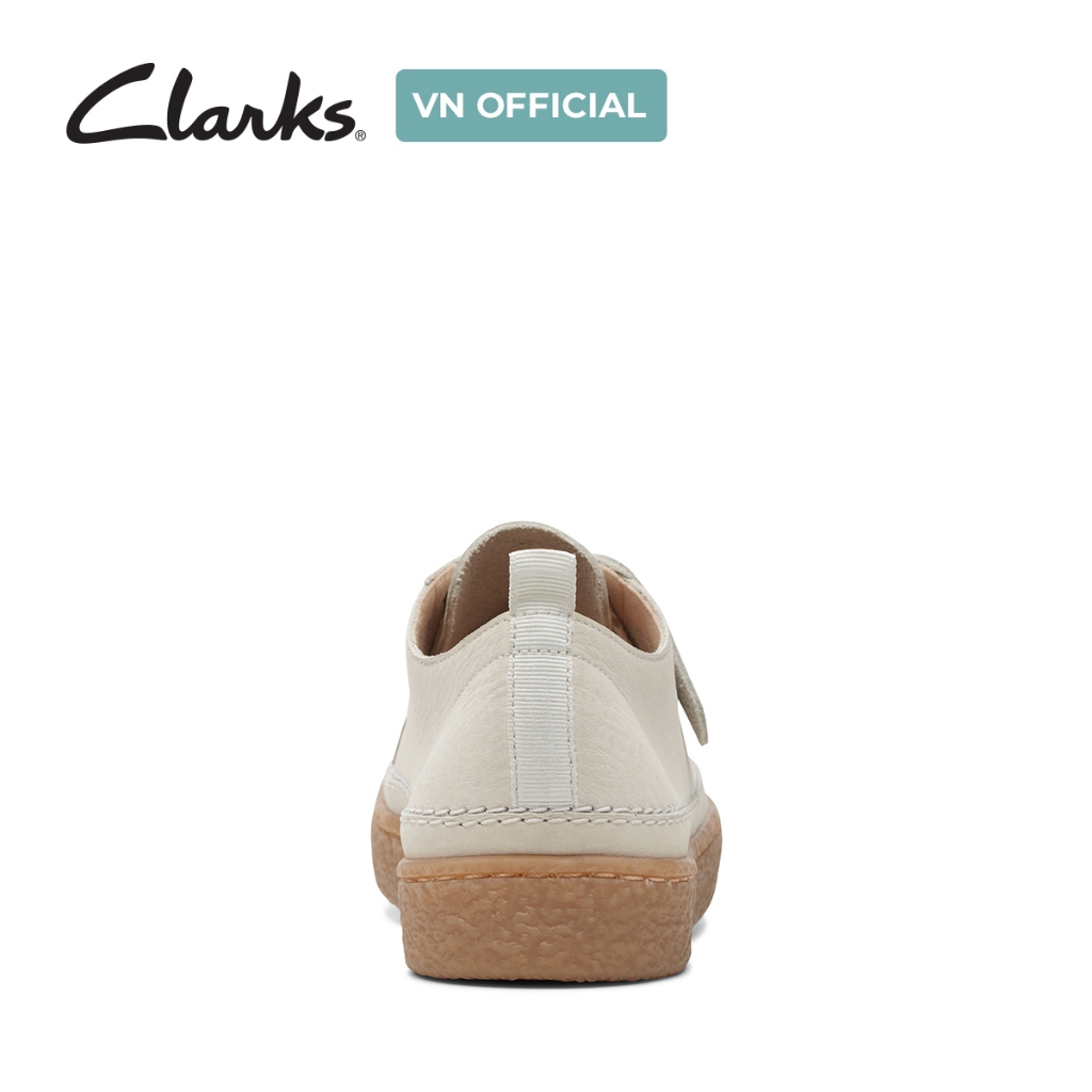 Giày thể thao da nữ Clarks Barleigh Lace màu White