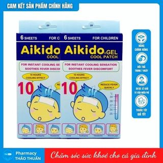 Miếng dán hạ sốt aikido gel cool patch 6 miếng