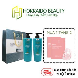 Dầu gội, dầu xả iBest Tesla Shampoo, Conditioner Premium Collagen Keratin Repair 750ml