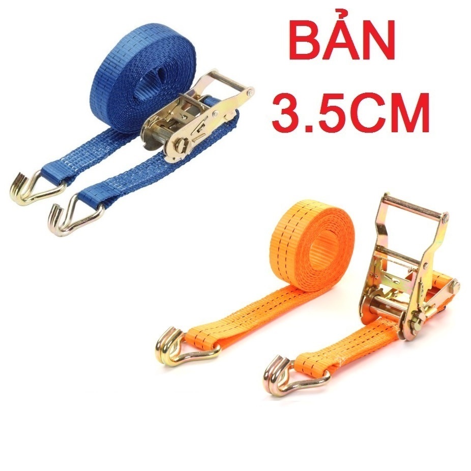 Dây chằng hàng tăng đơ bản 2.5cm, 3.5cm, 5cm, dây cảo hàng chằng buộc hàng hóa xe tải, chằng hàng pallet