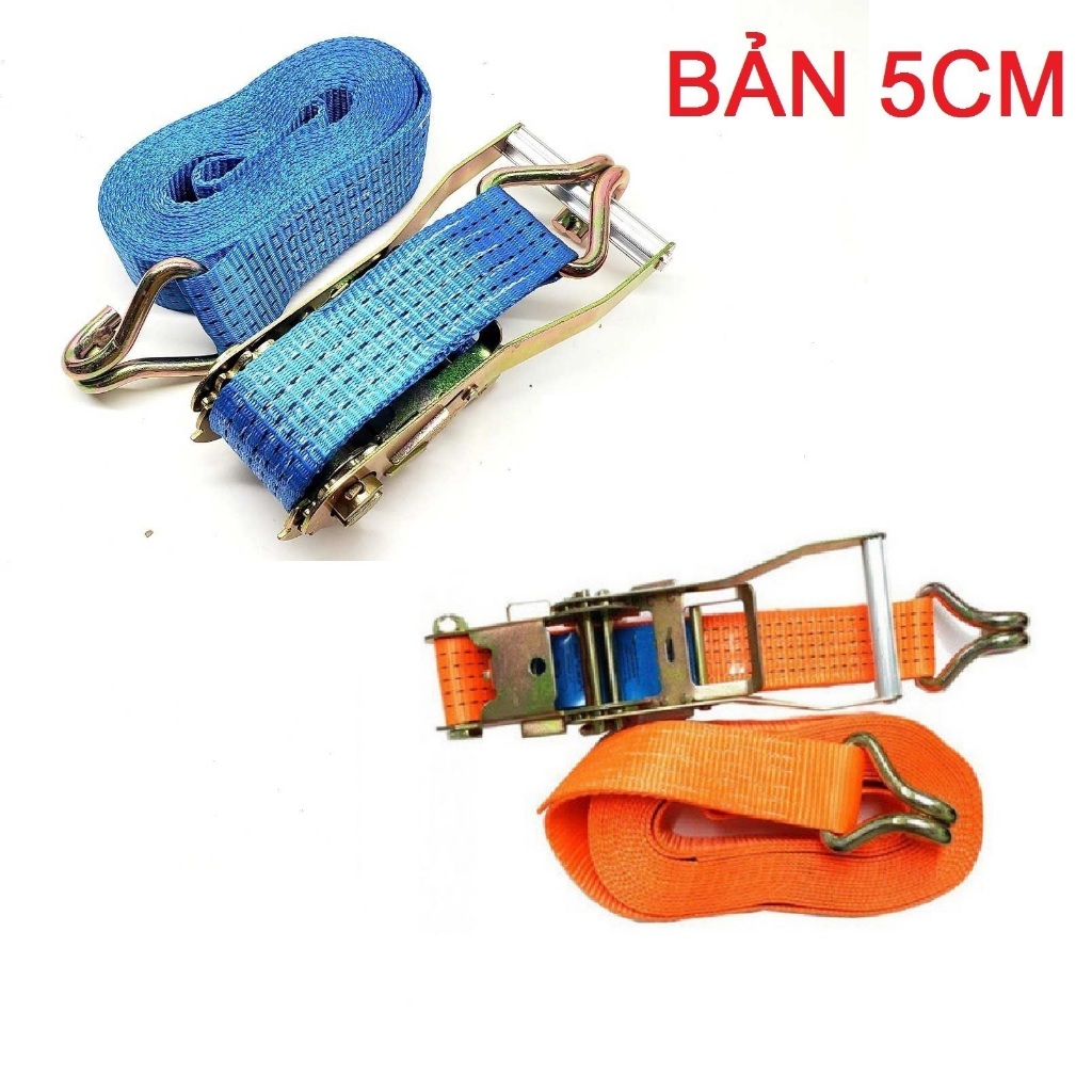 Dây chằng hàng tăng đơ bản 2.5cm, 3.5cm, 5cm, dây cảo hàng chằng buộc hàng hóa xe tải, chằng hàng pallet