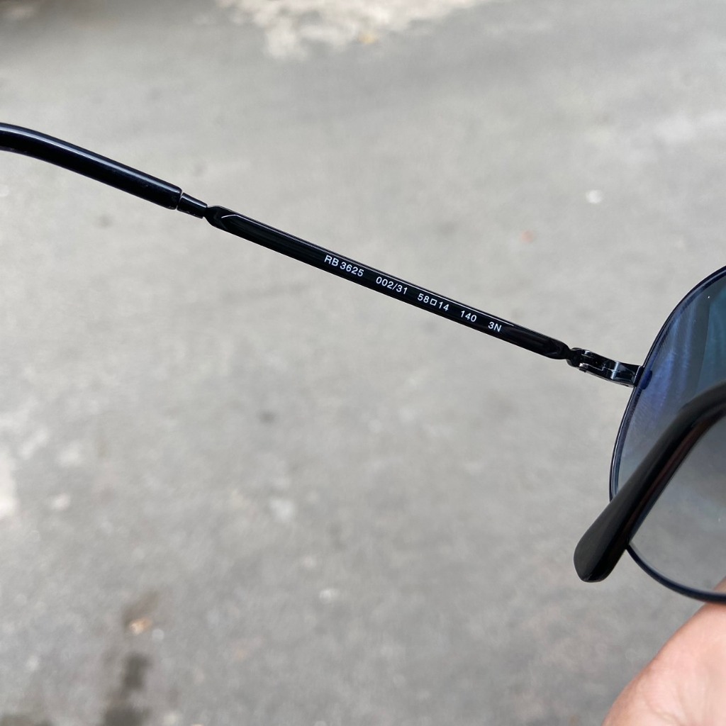 KÍNH RAYBAN GỌNG TITAN MẮT THUỶ TINH LOANG 2 MÀU size58