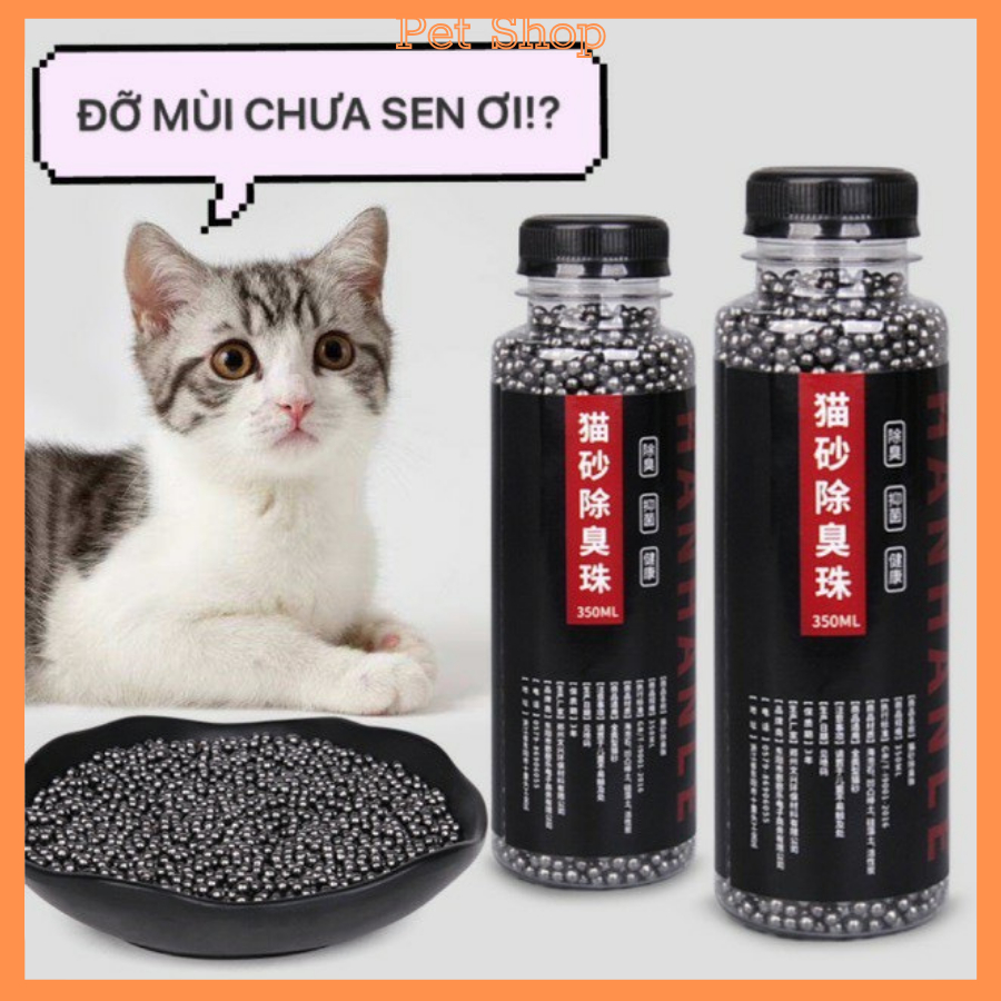 Hạt khử mùi cát mèo chó thú cưng, than hoạt tính
