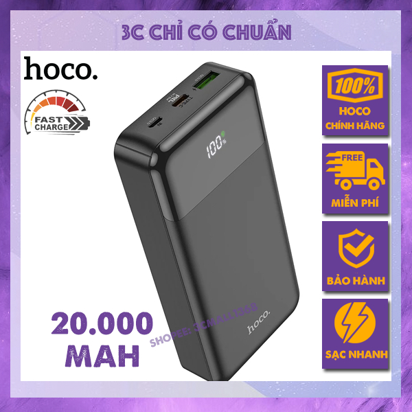 Sạc dự phòng 10000mAh 20000mAh Sạc nhanh J95 J72 J72A J102 J102A 2 cổng đầu vào 2 cổng đầu ra