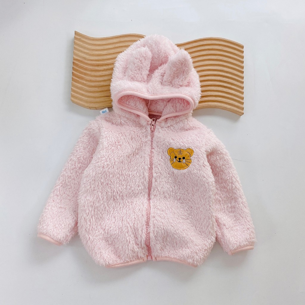 Áo khoác bé trai, bé gái chất liệu lông cừu hàng Quảng Châu cho bé từ 6 đến 14kg