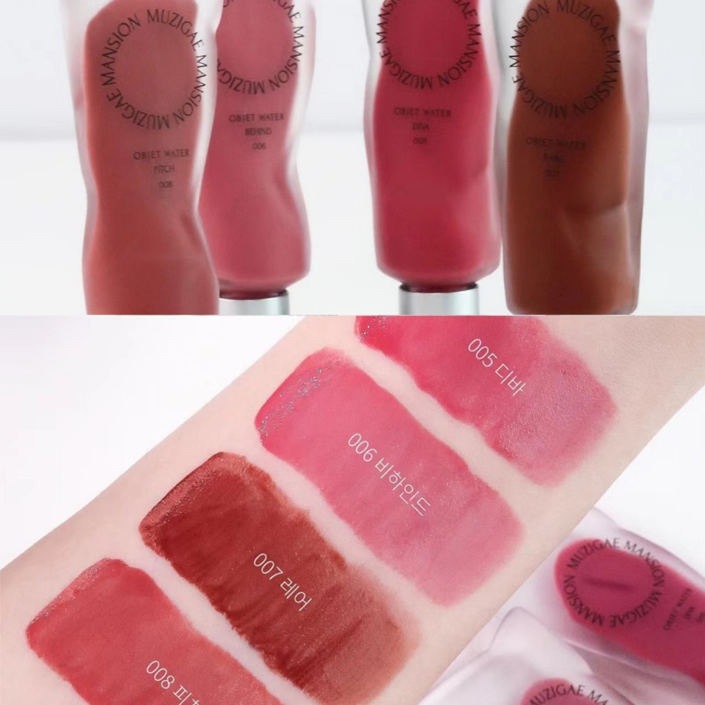 Son Muzigae Mansion Objet Liquid Water 24 MÀU Hữu Cơ Thuần Chay Lành Tính Đủ Màu Siêu Xinh CHÍNH HÃNG