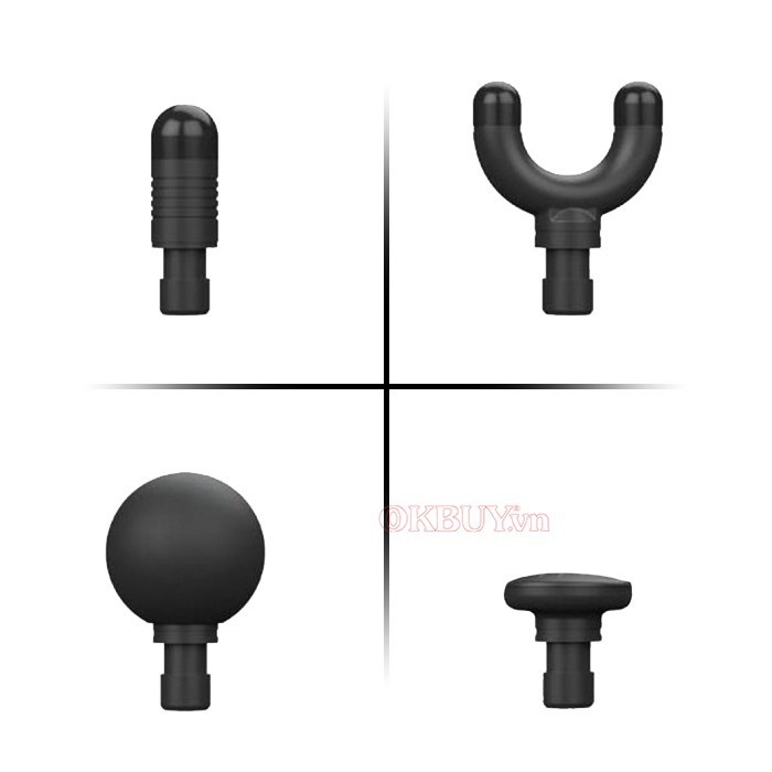 Bộ đầu matxa dành cho súng massage Booster MINI 1, MINII 2, MINI LS, X3, M2-B, PRO 3, T và Active Gun, Magic Gun| OKbuy