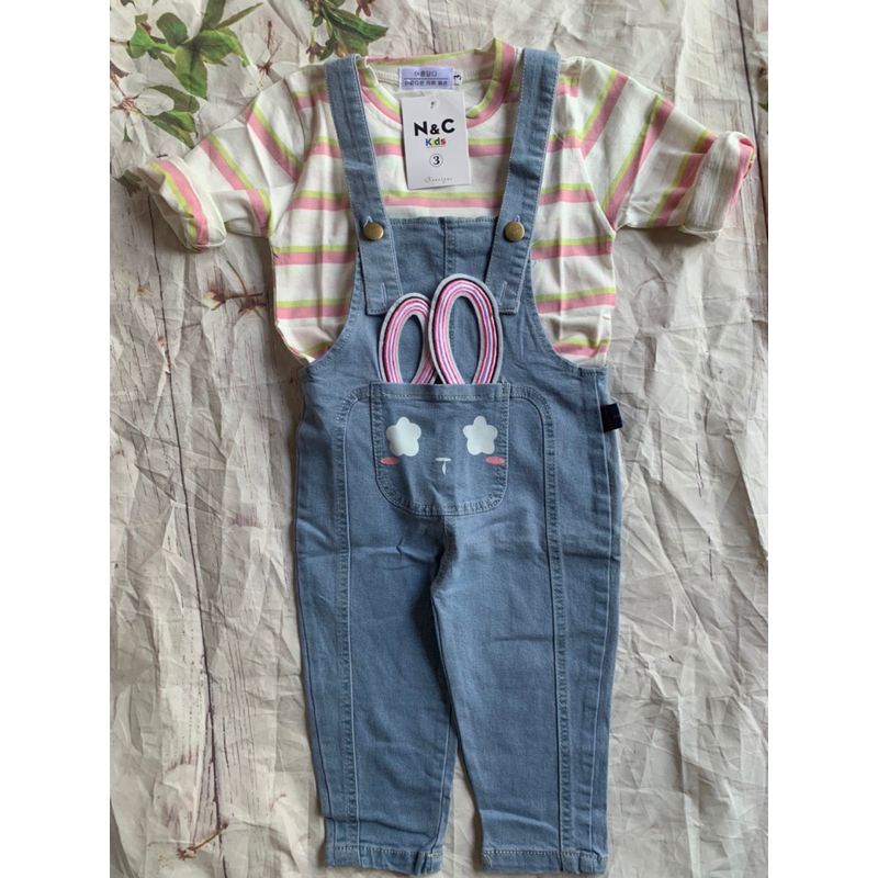 Yếm jean quần dài cho bé gái