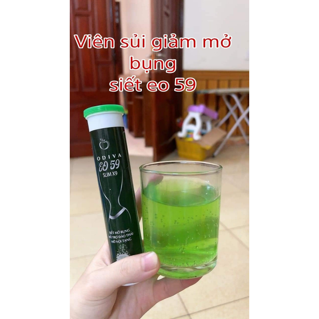 Xổ Mỡ Viên Sủi Siết Eo 59 Slim X9 Odiva, Giảm Bụng, Đẹp Da, Không Gây Đi Ngoài, Chính Hãng Ống 20 viên