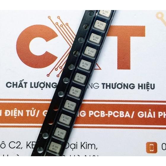 Thạch anh 3225 4 chân 3.2x2.5mm 8mHz 13mHz 16mHz 24mHz 25mHz 30mHz 32mHz