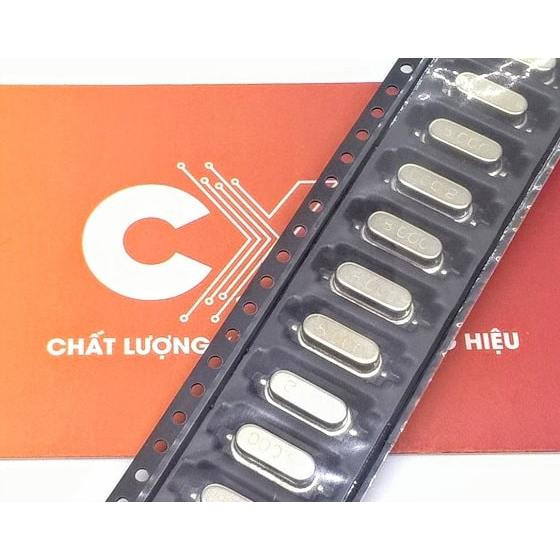 Thạch anh 49SMD 2 chân dán 6mHz 8mHz 10mHz 11.0592mHz 12mHz 20mHz 25mHz