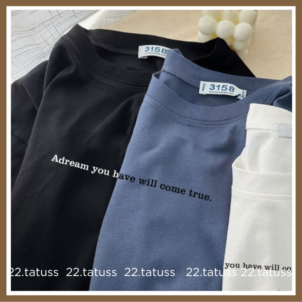 ADREAM - Áo thun tay lỡ FREESIZE, chất cotton khô thoáng mát