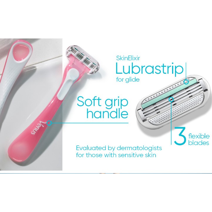 Dao cạo lông bikini body Gillete Venus Sensitive dành cho nữ