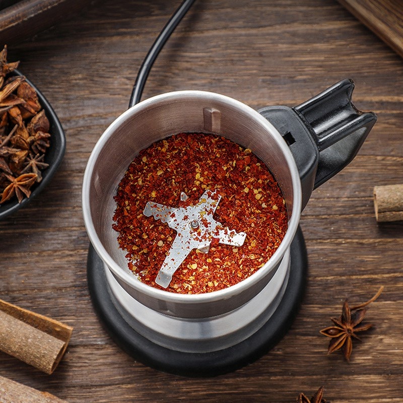 Máy Xay Hạt Khô Công Suất 300W Cối Xay Bằng Thép Không Gỉ Xay Các Loại Hạt Và Gia Vị Khô