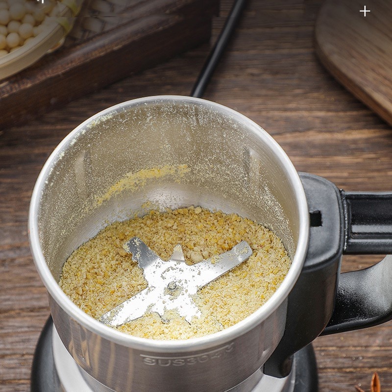 Máy Xay Hạt Khô Công Suất 300W Cối Xay Bằng Thép Không Gỉ Xay Các Loại Hạt Và Gia Vị Khô