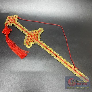 Kiếm đan tiê'n xu đồng nguyên chất - trừ tà chiêu tài lộc