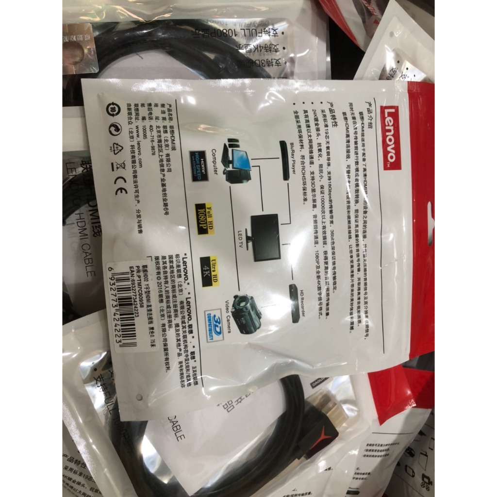 Cáp HDMI Lenovo dài 0.75m