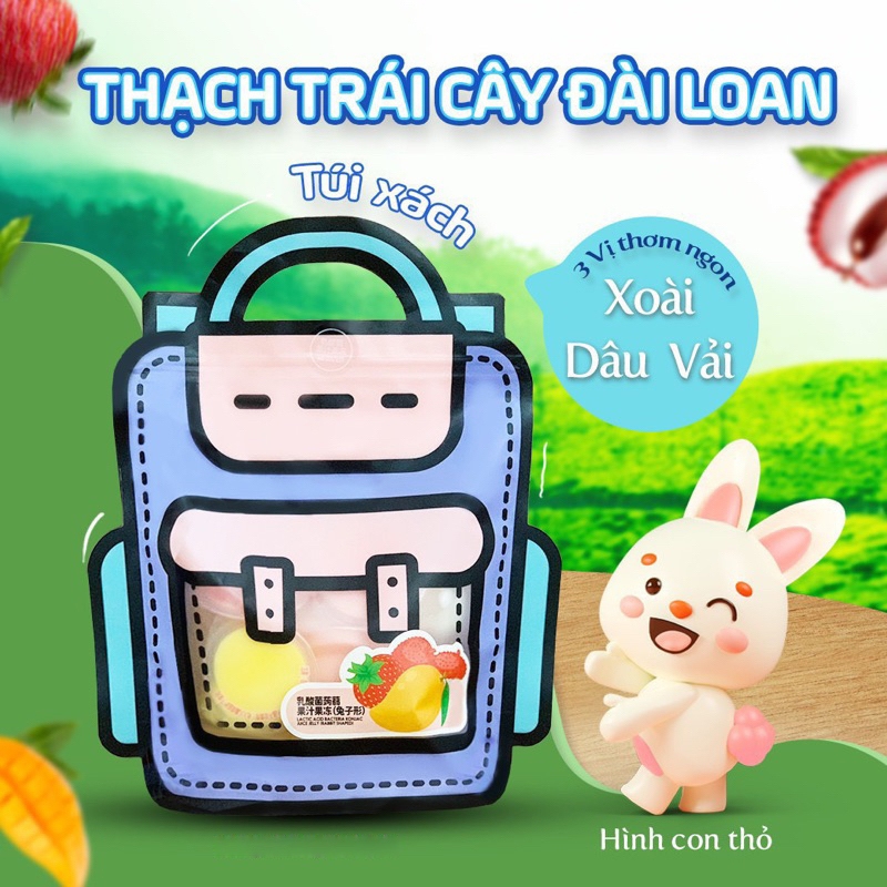 Thạch Trái Cây Pamiriter Đài Loan 330g Konjac Juice Jelly Rabbit