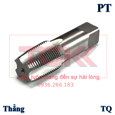 Taro ren ống (Ren côn) ren PT (1/16", 1/8", 1/4", 3/8", 1/2")