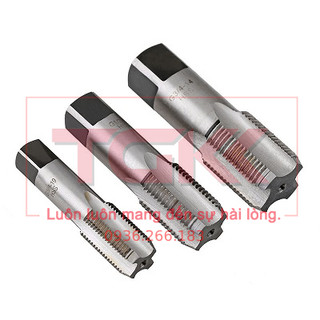 Taro ren ống (Ren côn) ren PT (1/16", 1/8", 1/4", 3/8", 1/2")