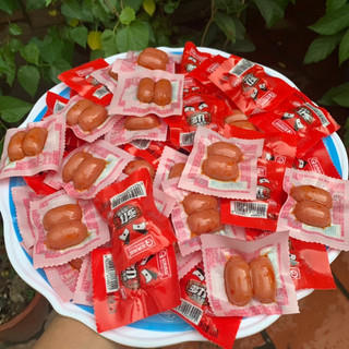 Xúc xích sườn sụn non ăn liền đồ ăn trễ biến sẵn siêu ngon😋