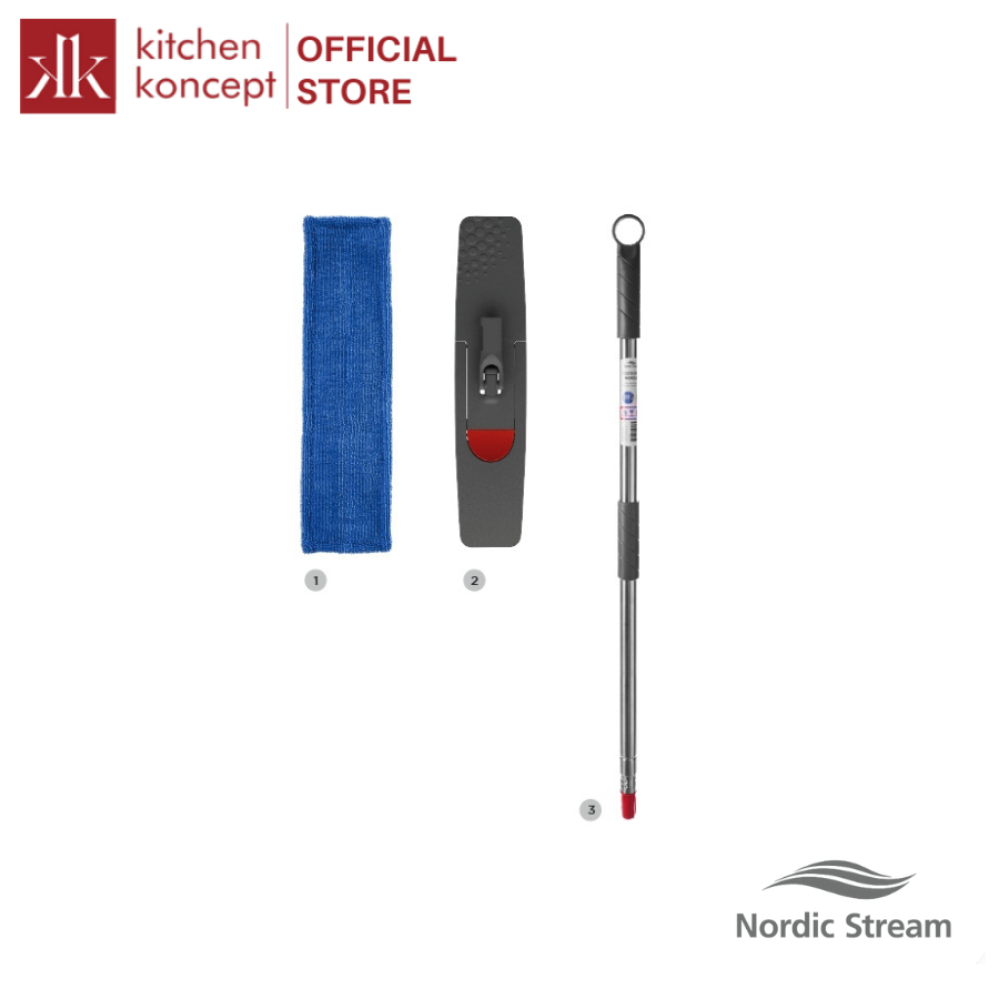 Nordic Stream - Bộ Dụng Cụ Lau Nhà Thông Minh 160cm (Pocket) - 3 Món- 15301